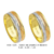 C225 - Alianças de ouro 18k amarelo, branco, rosé, para noivado, casamento e bodas