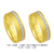 C246R - Alianças de ouro 18k amarelo e branco, para noivado, casamento e bodas.
