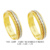 C248P - Alianças de ouro 18k amarelo, branco, rosé, para noivado, casamento e bodas.