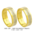 C291 - Alianças de ouro 18k amarelo e branco, para noivado, casamento e bodas.