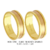 C292 - Alianças de ouro 18k amarelo e rosé, para noivado, casamento e bodas.