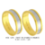 C293 - Alianças de ouro 18k amarelo e branco, para noivado, casamento e bodas.