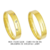 C583R/C283R: Alianças de ouro 18k/750, com brilhante(s) ou 10k/416 com zirconia(s), para noivado e casamento