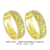 C632L - Alianças de ouro 18k amarelo e branco, para noivado, casamento e bodas.