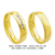 C904R/T100R: Alianças de ouro 18k/750, com brilhante(s) ou 10k/416 com zirconia(s), para noivado e casamento