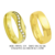 C909RL/55R: Alianças de ouro 18k/750, com brilhante(s) ou 10k/416 com zirconia(s), para noivado e casamento