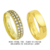 C913RL/55R: Alianças de ouro 18k/750, com brilhante(s) ou 10k/416 com zirconia(s), para noivado e casamento