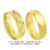 C914RL/60R: Alianças de ouro 18k/750, com brilhante(s) ou 10k/416 com zirconia(s), para noivado e casamento