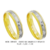 CBP45R- Alianças de ouro 18k amarelo e branco, para noivado, casamento e bodas