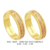 CBV27 - Alianças de ouro 18k amarelo e rosé, para noivado, casamento e bodas.