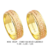 CBV29 - Alianças de ouro 18k amarelo e rosé, para noivado, casamento e bodas.