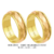 CBV33 - Alianças de ouro 18k amarelo e rosé, para noivado, casamento e bodas.