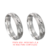 DA51 - Aliança/anel, compromisso, namoro, prata 950, por encomenda, Uberlândia