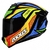Capacete Axxis Draken Tracer Gloss Preto Laranja Azul (OUTLET)