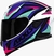 Capacete Axxis Eagle Power Gloss Branco Roxo Tifany