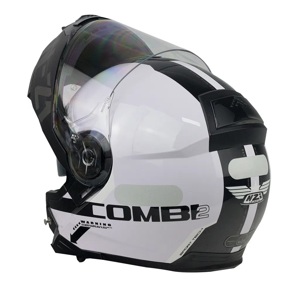 Capacete NZI Combi 2 Flydeck Branco