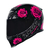 Capacete Axxis Eagle Flowers New Preto Rosa Brilho (OUTLET) - comprar online