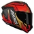 Capacete Axxis Draken Vector Matt Preto Vermelho Dourado (OUTLET) - loja online