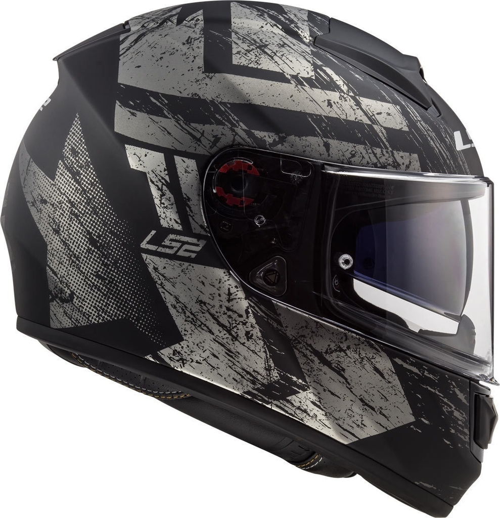 Capacete LS2 Vector FF397 Razor Matte Black Silver Grey