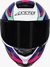 Capacete Axxis Eagle Power Gloss Branco Roxo Tifany