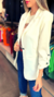 Blazer Alfaiataria Gisele White OFF - loja online