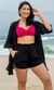 Kimono Saída de Praia Preto