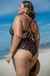 Imagem do Maiô Plus Size com Bojo Removível Sustentação Animal Print