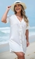 Saída de Praia Camisão com Botão Lira Branco - loja online