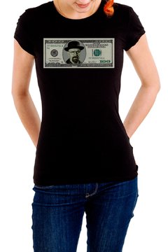 Camiseta Feminina Dolar Heisenberg Breaking Bad