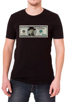Camiseta Masculina Preta Dolar Heisenberg Breaking Bad