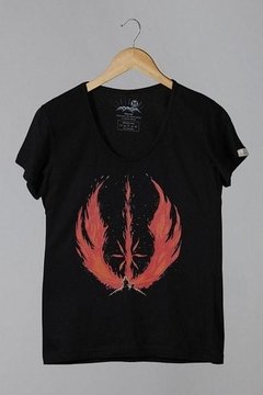 Camiseta Feminina Star Wars Jedi Flame - comprar online