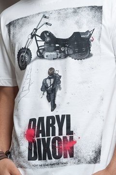 Camiseta Masculina Branca The Walking Dead Daryl Dixon - comprar online