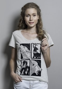 Camiseta Feminina Casas de Game Of Thrones