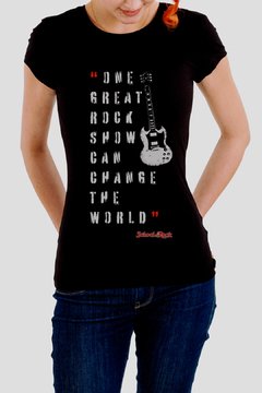 Camiseta Feminina Preta School Of Rock