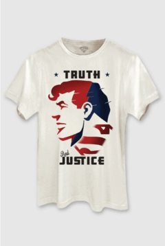 Camiseta Masculina Superman Truth and Justice - comprar online