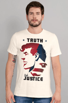 Camiseta Masculina Superman Truth and Justice