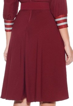 Vestido Fasciniu's Evasê Loren Vinho - loja online