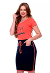 Conjunto Hapuk Laranja Moda Evangélica