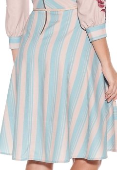 Vestido Fascíniu's Godê Liliana Azul - loja online