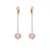 5636508 Aros Swarovski Generation Largos con Baño tono oro rosa