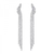 5409450 Ajuste de Swarovski Pendientes de Clip, blanco, Rutenio Chapado - comprar online