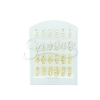 Blister de aros dorados y plateados x 12p JDA01 - comprar online