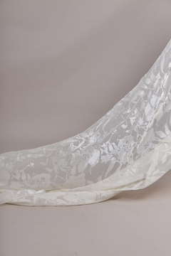 S0619 - ORGANZA DEVORE VELVET - Sole Silva Telas de Novias ~ Bridal Fabrics