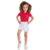 SARJA COM ELASTANO BRANCO SHORTS INFANTIL FEMININO COM PEDRAS DE STRASS