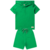 VERDE LISO MINIMALISTA CONJUNTO MENINO VERÃO CAMISETA COM CAPUZ + BERMUDA MOLETINHO