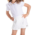 Imagem do MANULELE LASIE BRANCA CONJUNTO INFANTIL DE MENINA BLUSA GOLA BONECA + SHORTS SAIA