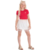 BLUSA INFANTIL FEMININA COTTON COM ELASTANO COM APLIQUE MANGA COPINHO - VERMELHO