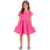 RUSTIQUE VERMELHO TEXTURIZADO VESTIDO INFANTIL MENINA PRINCESA NATAL COM ABERTURA COSTAS - comprar online