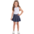 CONJUNTO BODY INFANTIL FEMININO REGATA + SAIA JEANS COM COTTON COLLEGE DE PREGAS - comprar online