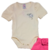 CONJ. BODY LANA MANGA PRINCESA + SHORT CLOCHARD - OFF WHITE - Manulele Roupa Infantil